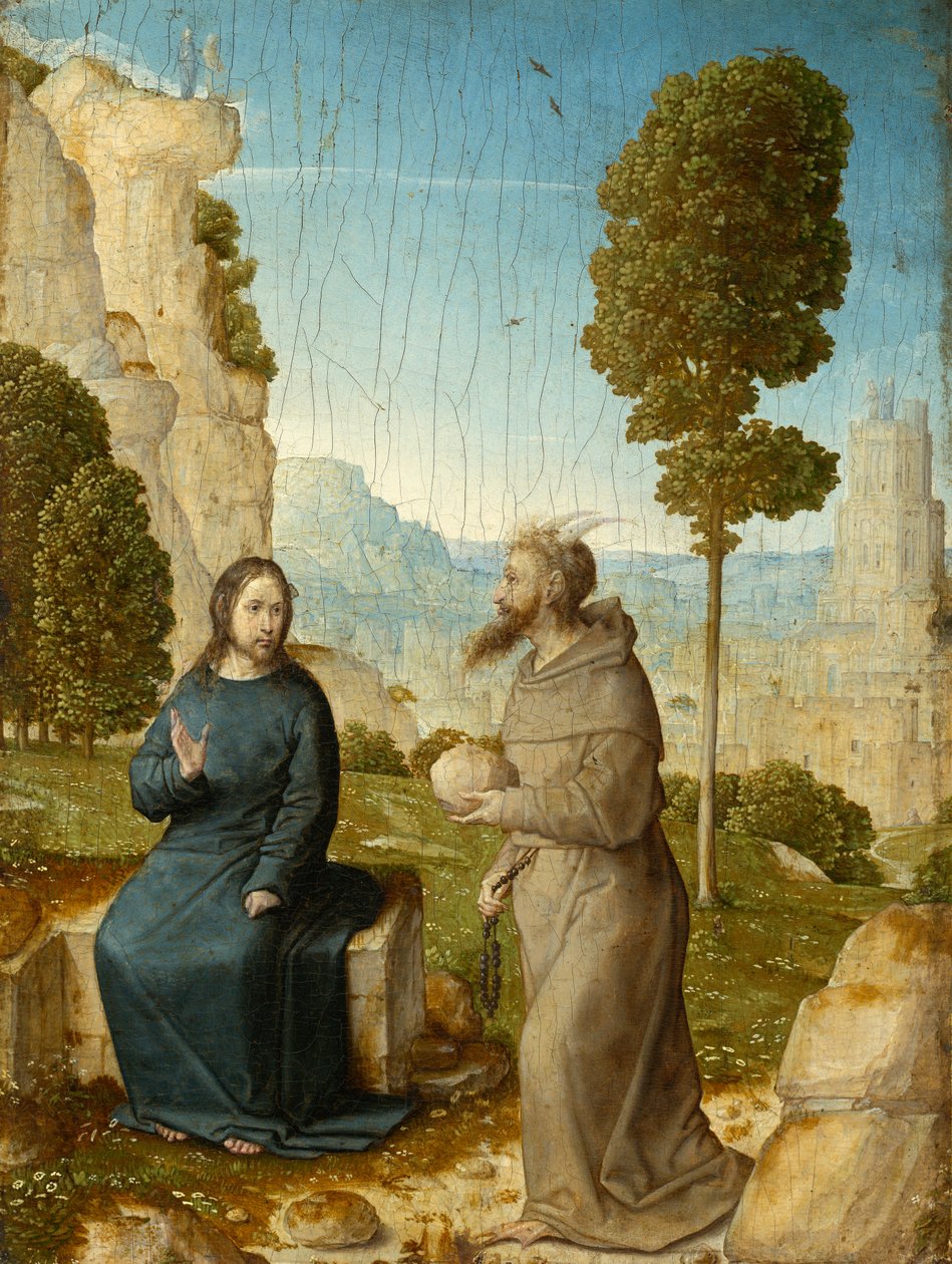 A Tentação de Cristo, c.1500/04 (óleo sobre painel) de Juan de Flandes