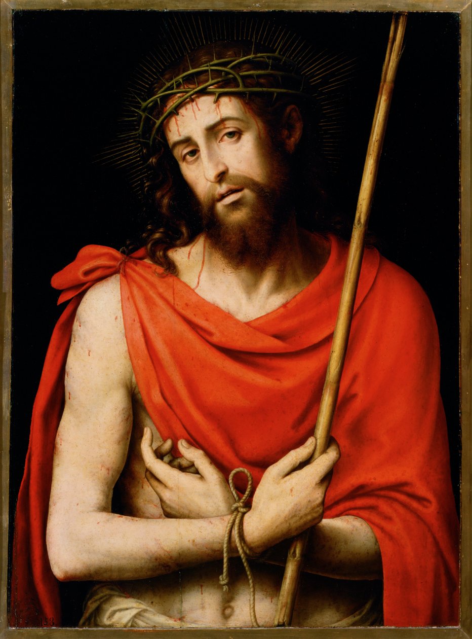 Ecce Homo (pintura sobre madeira) de Juan de Juanes