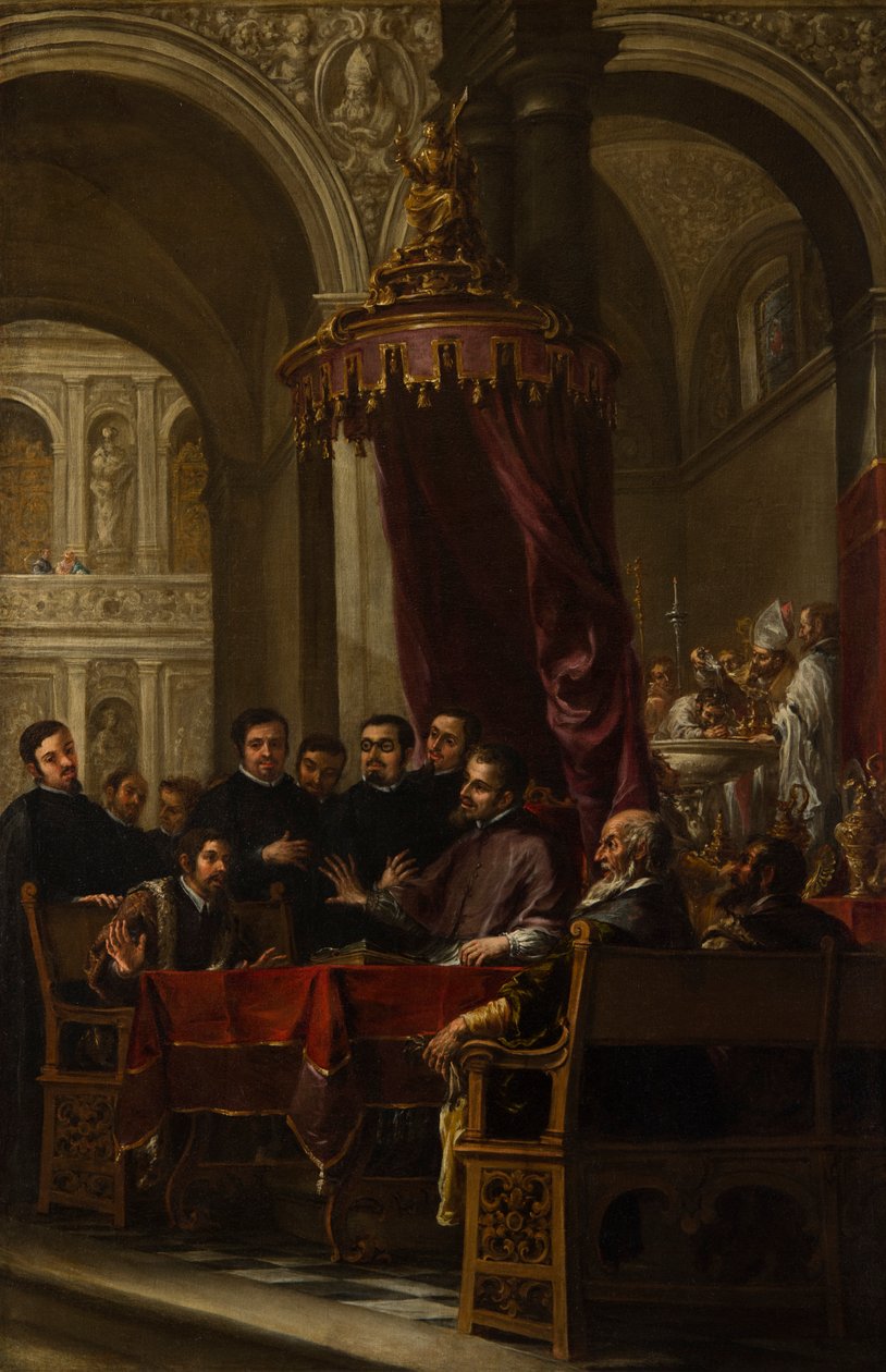 A conversão e batismo de Santo Agostinho por Santo Ambrósio de Juan de Valdes Leal