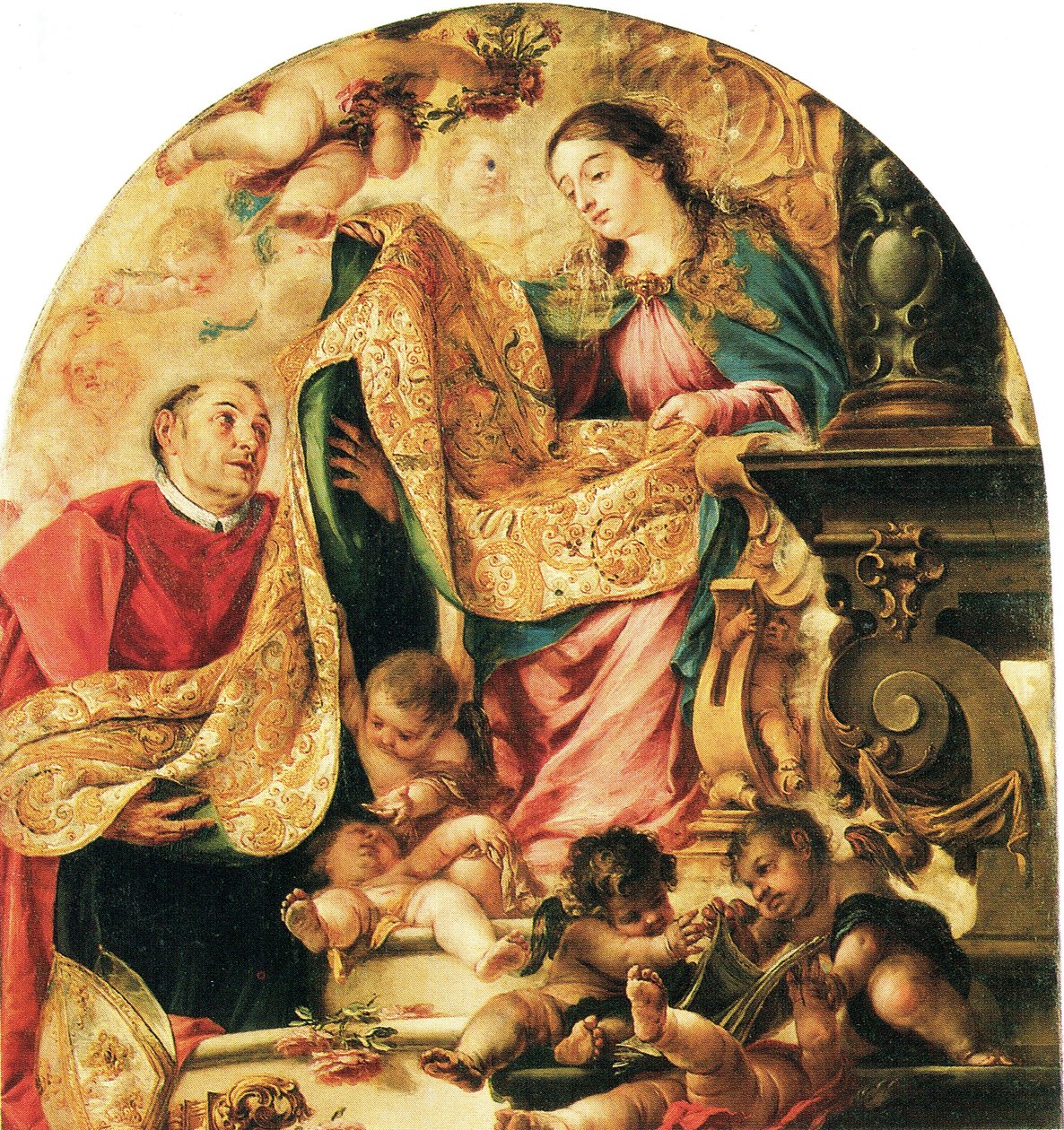 Imposição da casula a Santo Ildefonso de Juan de Valdes Leal