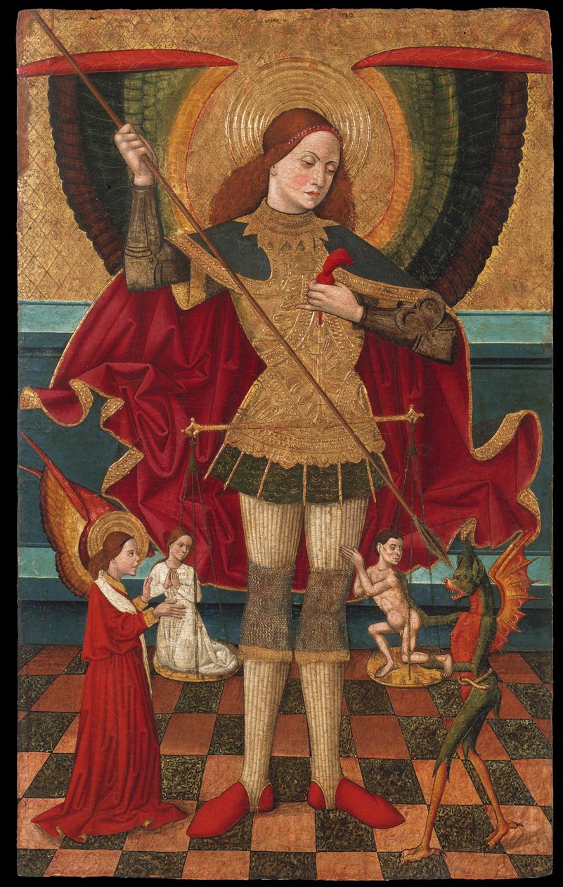 São Miguel pesando almas de Juan de la Abadía