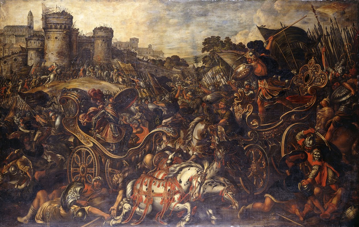 Aquiles enfrentando Hector nos arredores de Tróia, de Juan de la Corte
