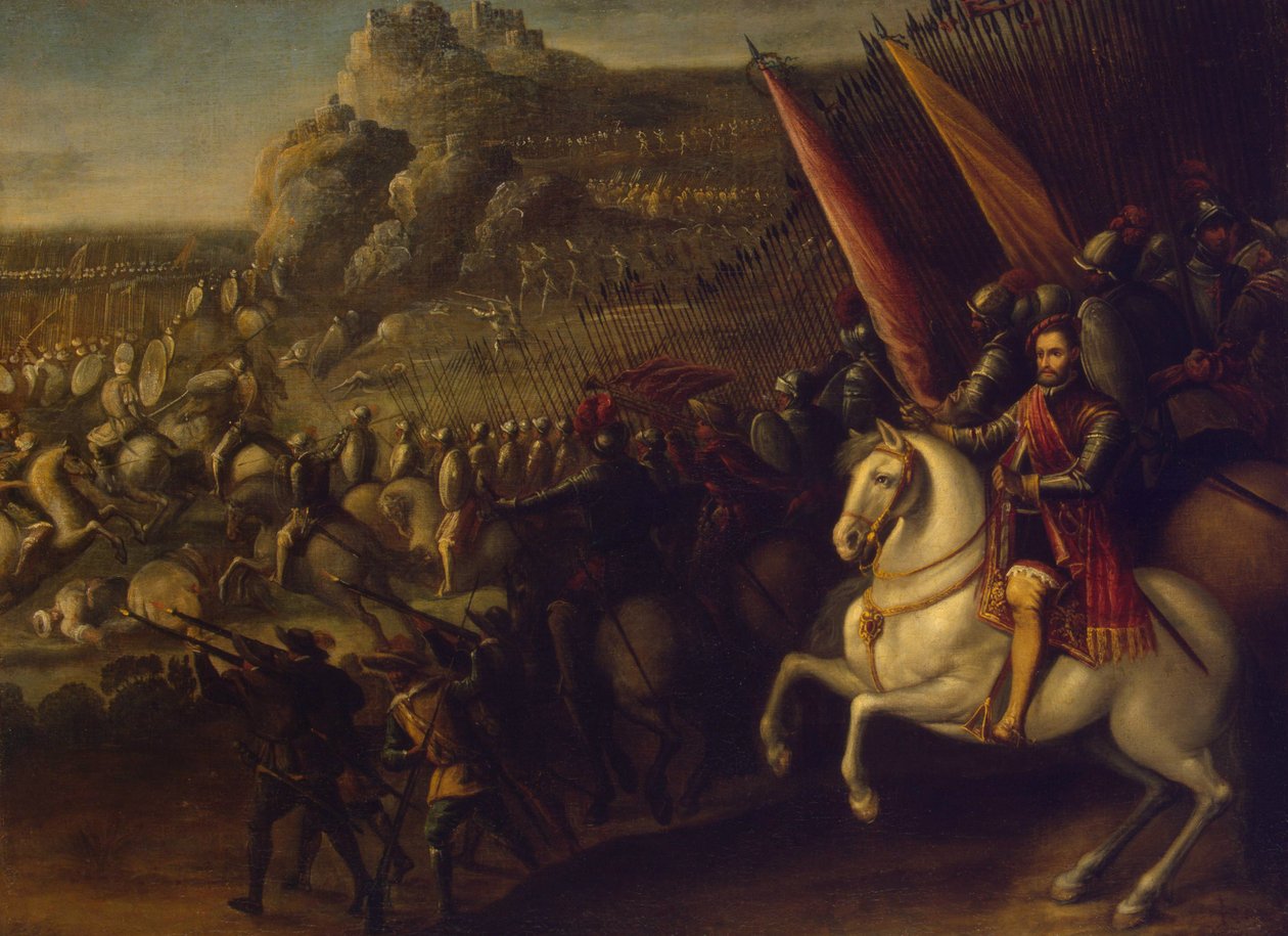 Cena de batalha, 1643 de Juan de la Corte
