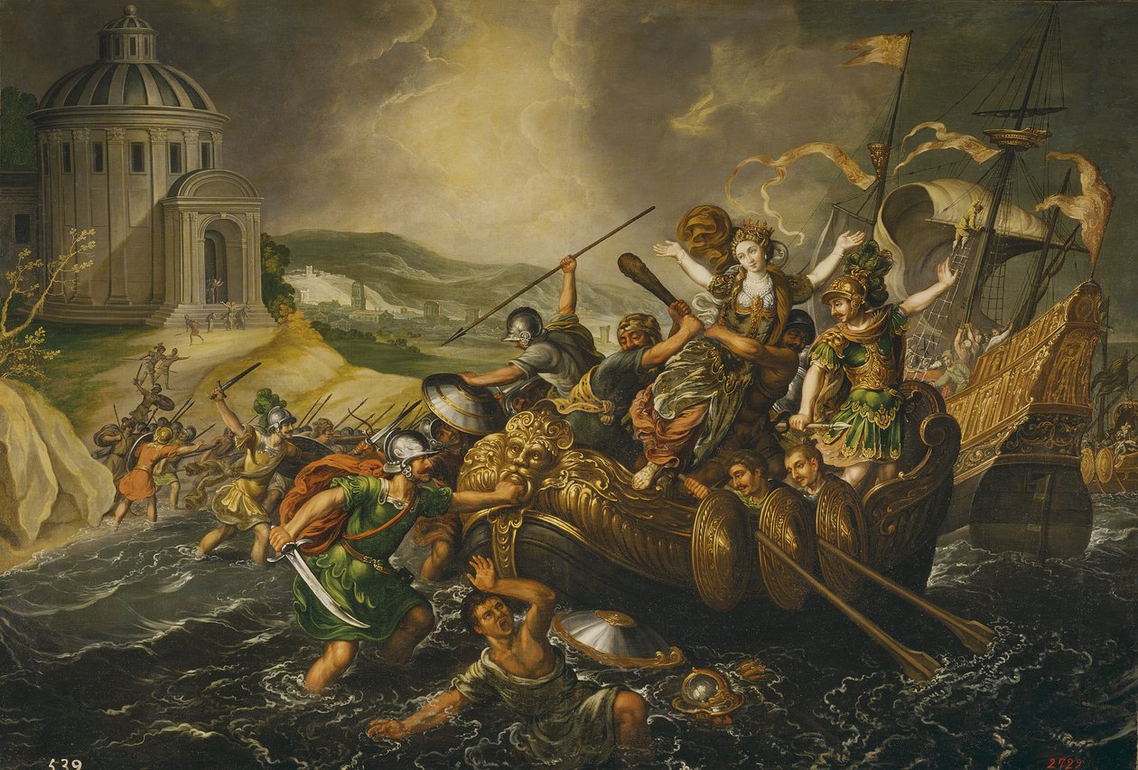 A violação de Helen, meados do século XVII. de Juan de la Corte