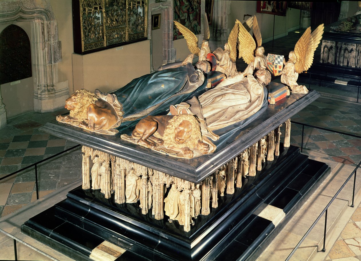 Túmulo de João sem Medo (1371-1419) e Margarida da Baviera (1376-1434) Duque e Duquesa da Borgonha, 1444-70 de Juan de la Huerta