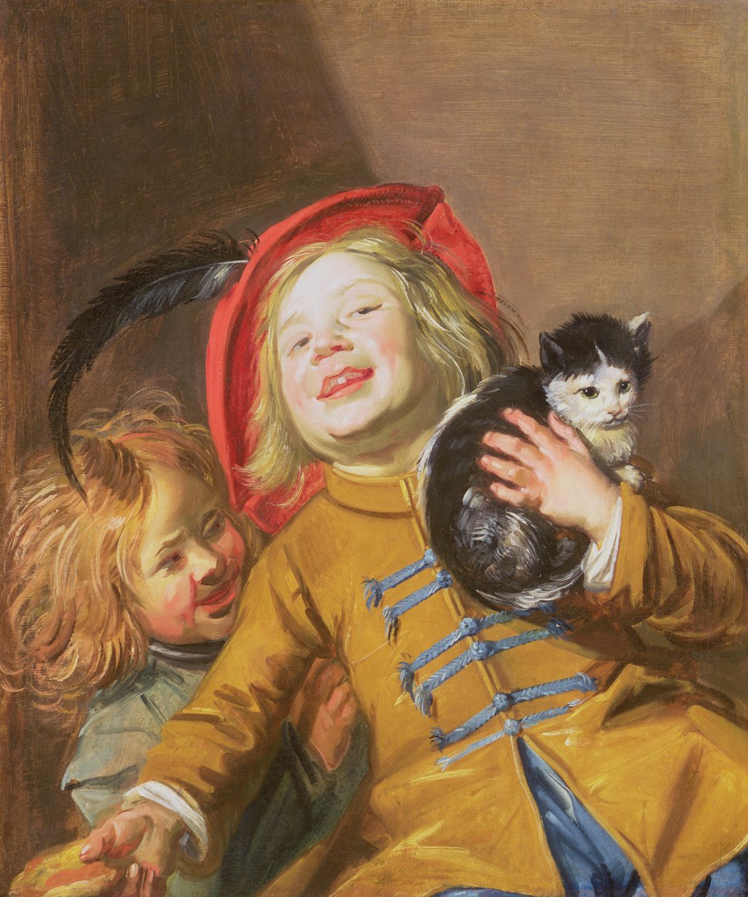 Rindo crianças com um gato, 1629 de Judith Leyster