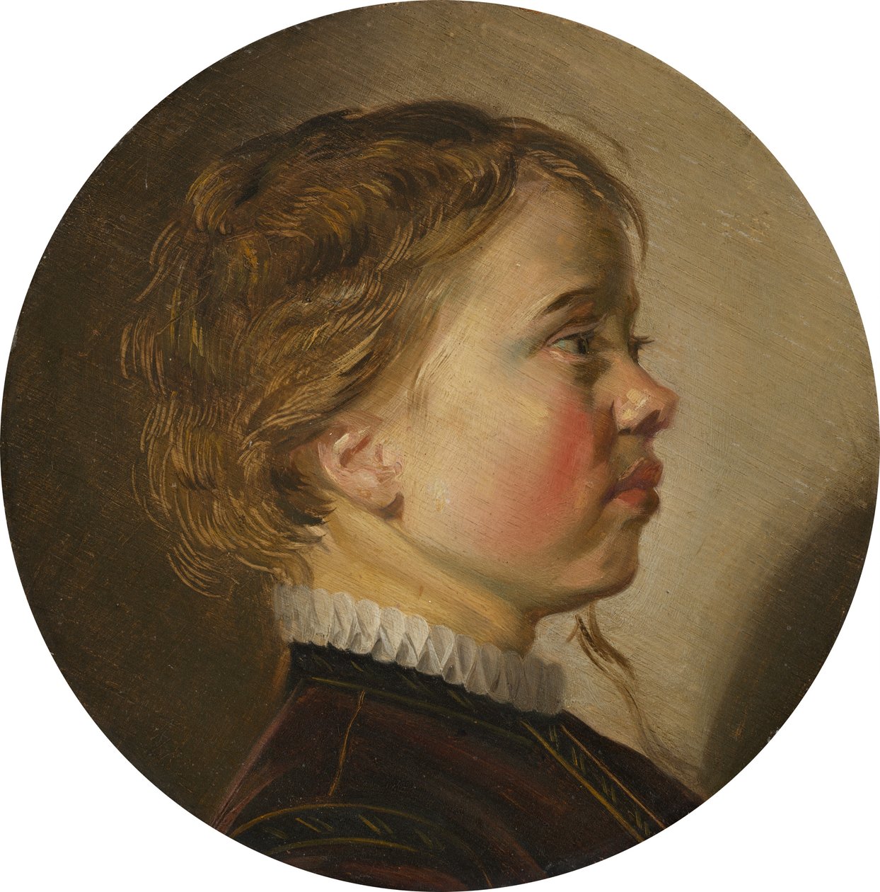 Menino jovem, em, perfil de Judith Leyster