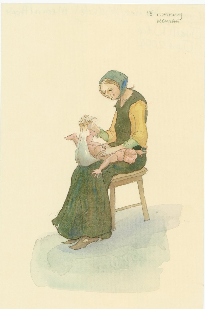 Uma mulher astuta medieval, também conhecida como uma mulher sábia, 2004. de Judith Dobie
