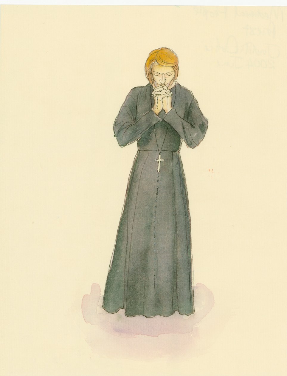 Um padre medieval, 2004. de Judith Dobie