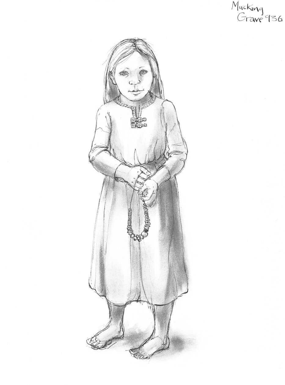 Menina anglo-saxônica, séc. 5-10, c1990-2010 de Judith Dobie