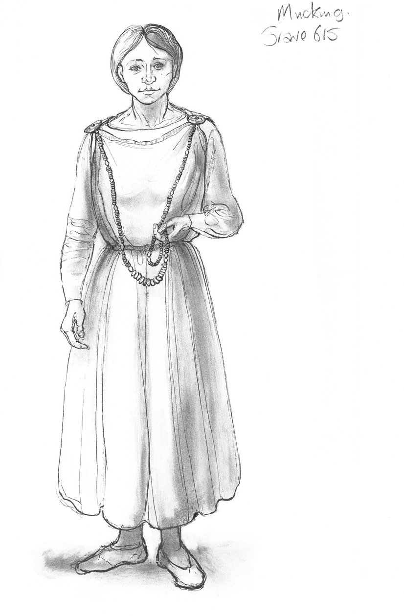 Mulher anglo-saxônica, séc. 5-10, c1990-2010 de Judith Dobie