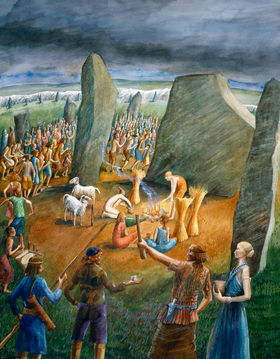 Avebury Stone Circle, c3º milênio aC, c1990-2010 de Judith Dobie