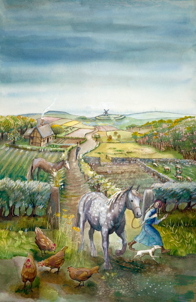 Paisagem rural, século XVII, c1990-2010 de Judith Dobie