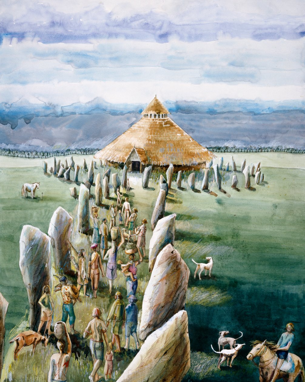 O Santuário, Avebury, c3º milénio a.C., c1990-2010 de Judith Dobie