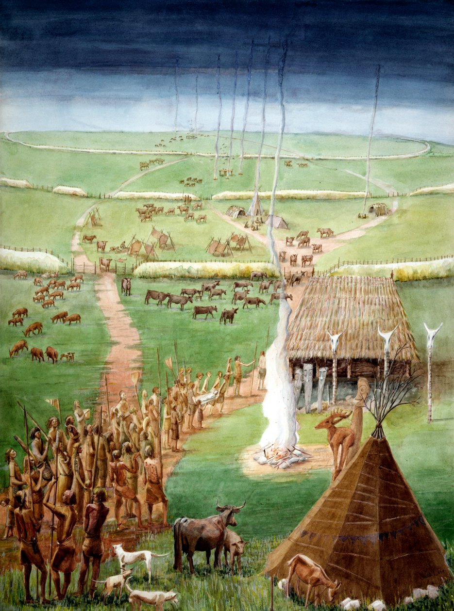 Windmill Hill, Avebury, Wiltshire, nos tempos do Neolítico de Judith Dobie