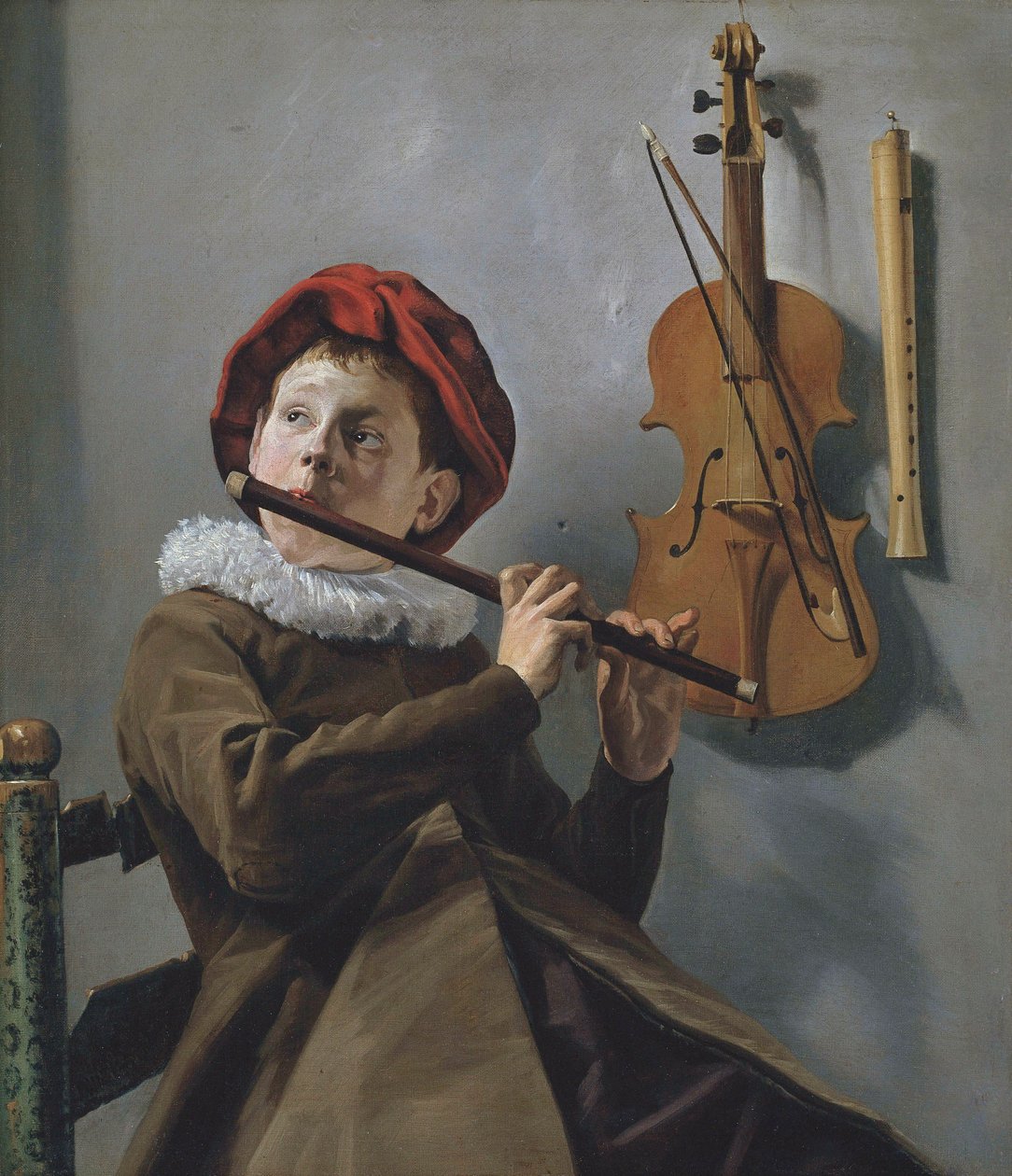 Rapaz a tocar flauta de Judith Leyster