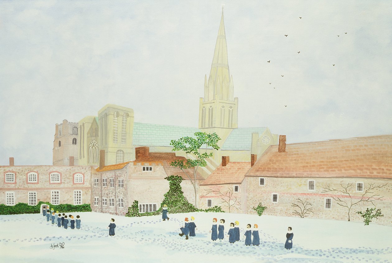 Catedral de Chichester e coro de visitas de Judy Joel
