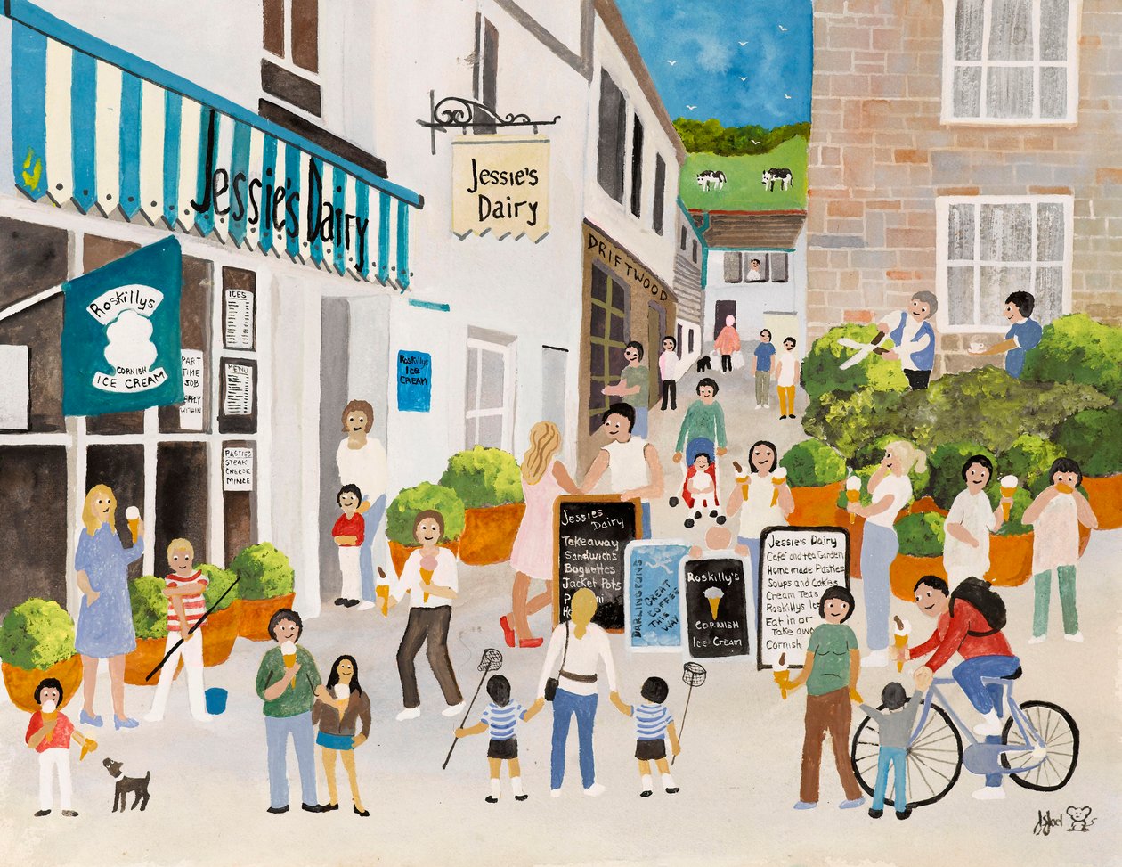 Jessies Leiteiro em Mousehole de Judy Joel