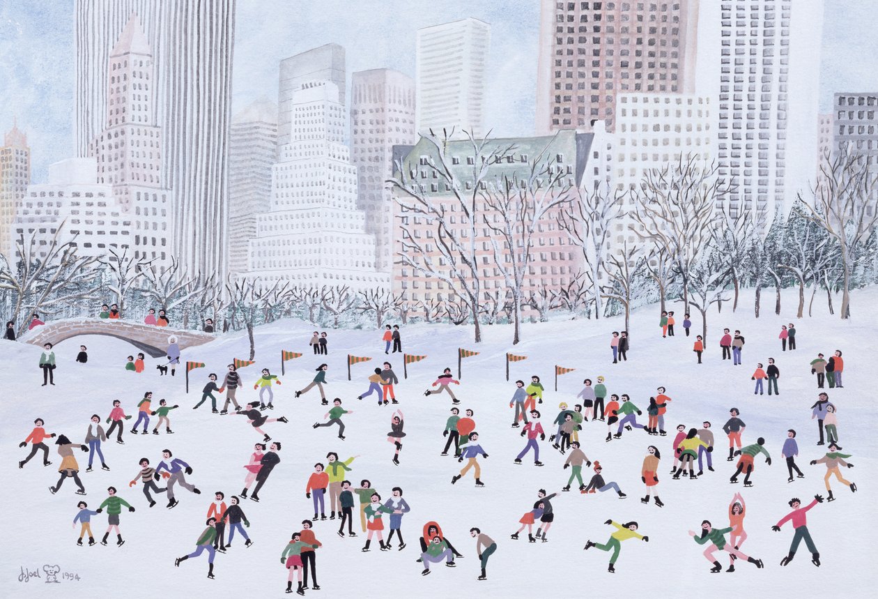 Rinque de Patinação, Central Park, Nova York, 1994 de Judy Joel
