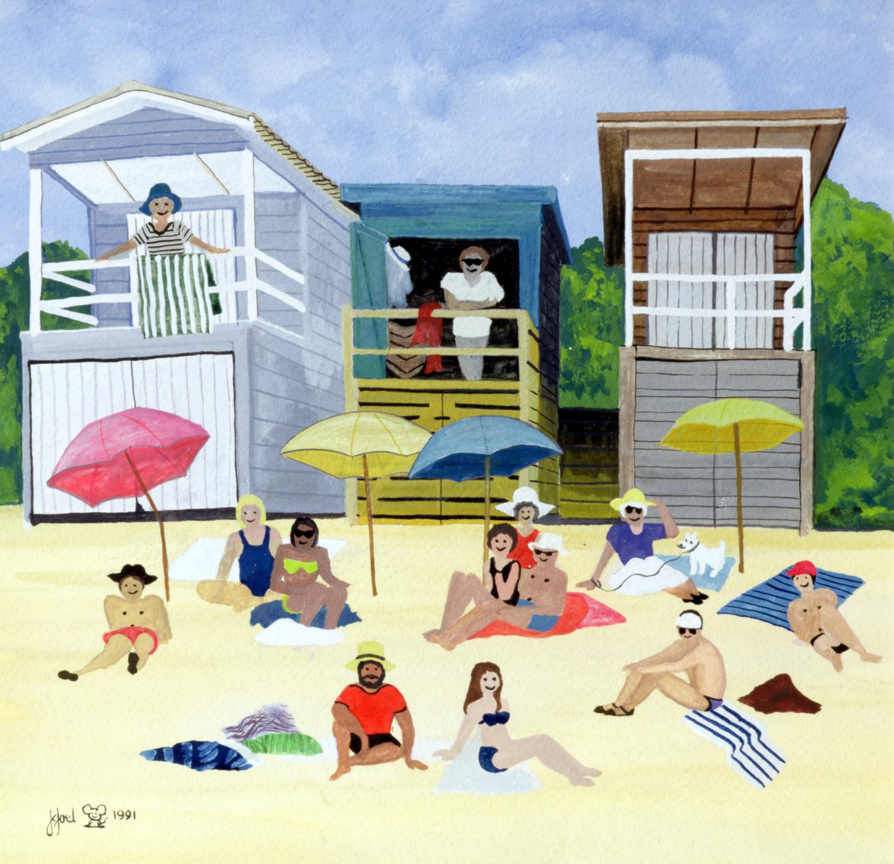 Cabanas de praia, 1991 de Judy Joel