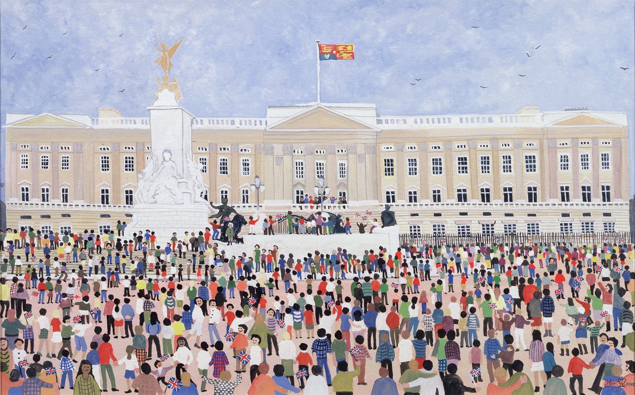 Multidões em torno do palácio, 1995 de Judy Joel
