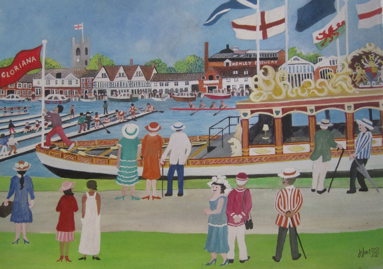 Henley - The Glorianna, 2012 (Gouache no papel) de Judy Joel