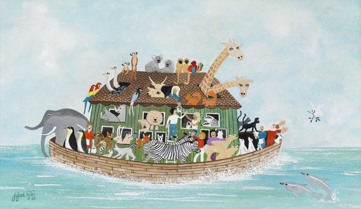 Arca de Noé, 2009 (Gouache em papel) de Judy Joel