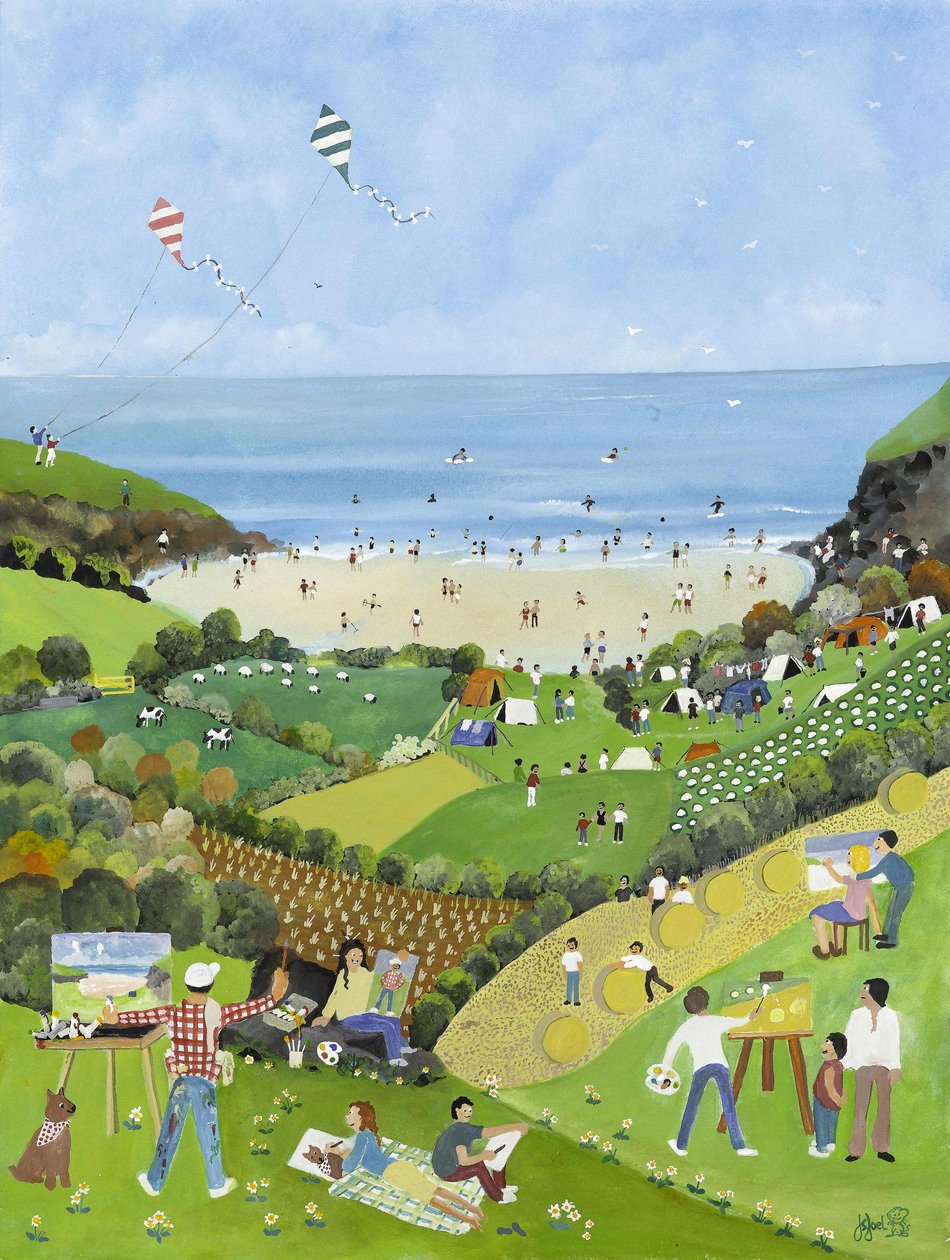 Prazeres de verão, 2009 (guache sobre papel) de Judy Joel
