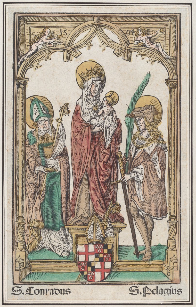 A Virgem e o Menino com São Conrado e São Pelágio de Jörg Breu the Elder