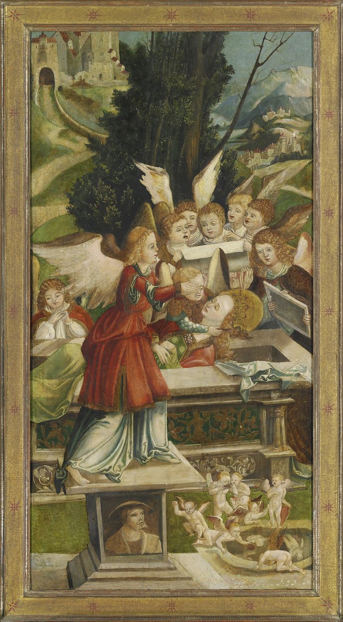 O sepultamento. Asa do Altar de Santa Agata, 1523 de Jörg Greimold