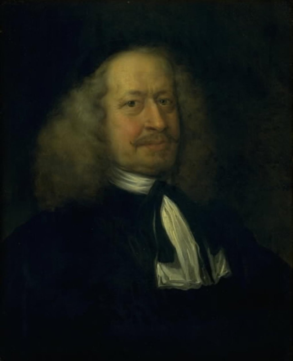 Retrato de Adam Olearius, bibliotecário da corte em Gottorp de Jürgen Ovens