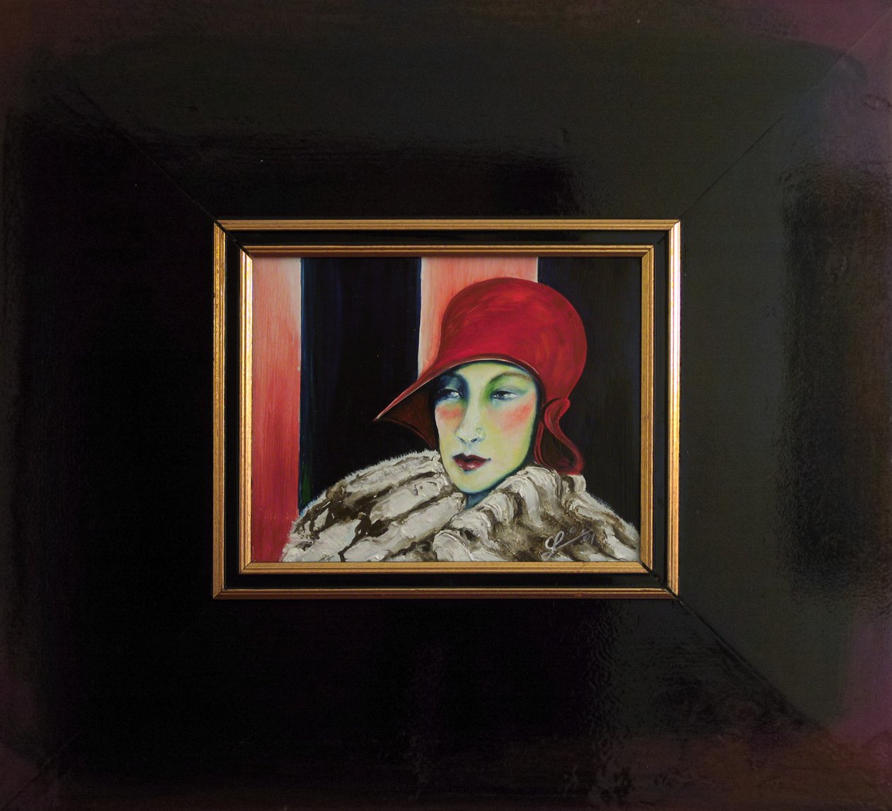 Belle Epoque VII -Dame mit roter Kappe II- de JuleSimo