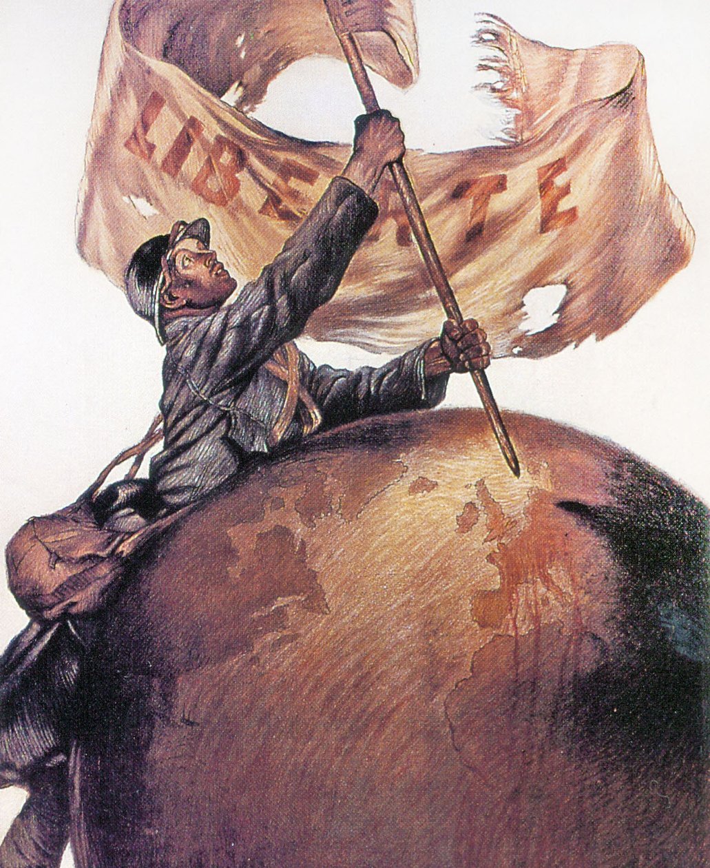 Crédit Lyonnais WWI Liberte Poster, 1917 de Jules Abel Faivre
