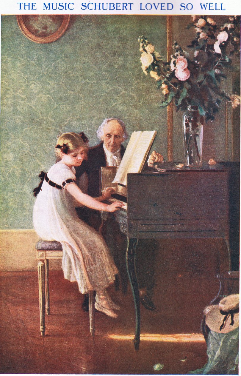 A música que Schubert tanto amava de Jules Alexis Muenier