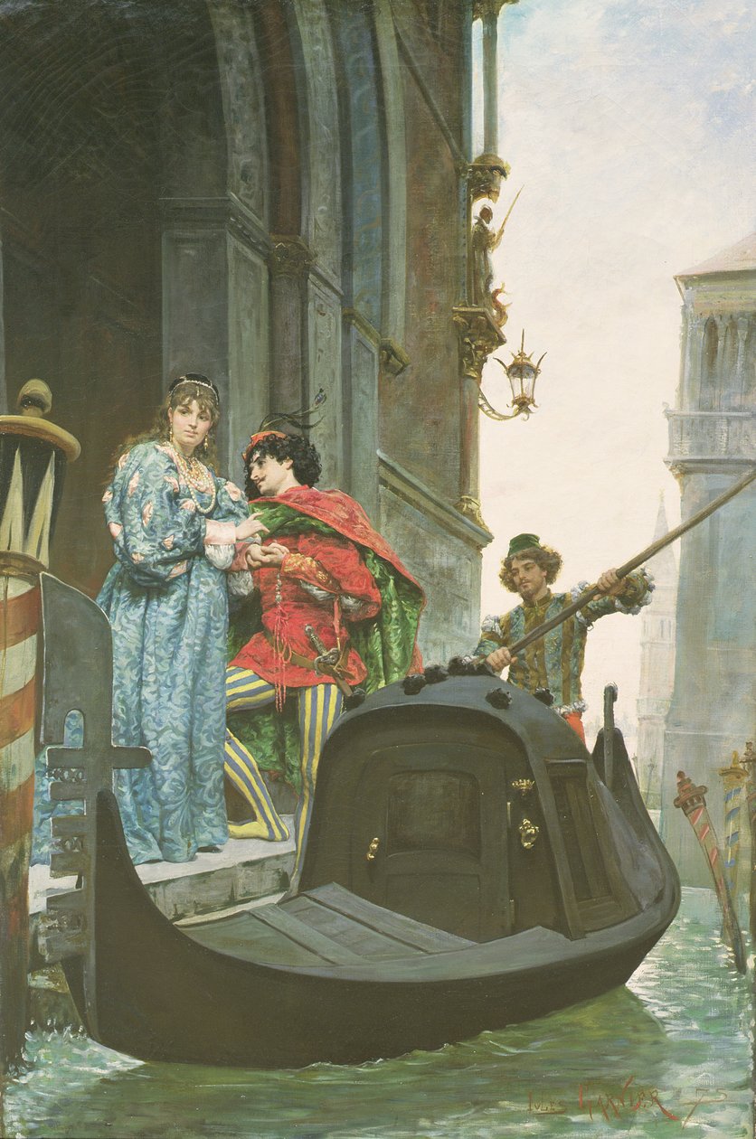 Noite em Veneza, 1875 (para detalhes ver 164361) de Jules Arsene Garnier