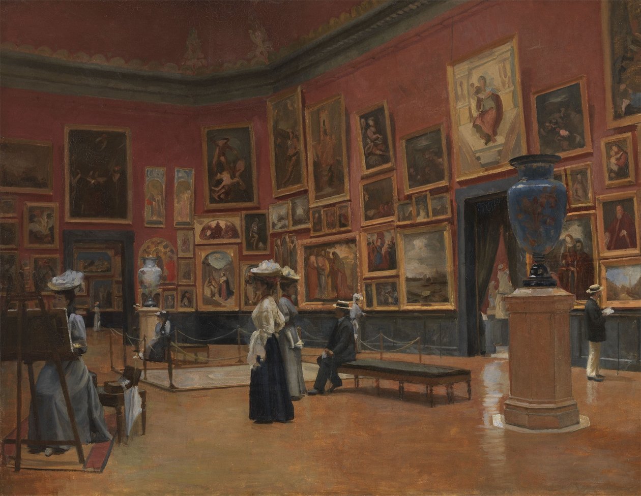 Visitantes do Museu em Grenoble de Jules Bernard