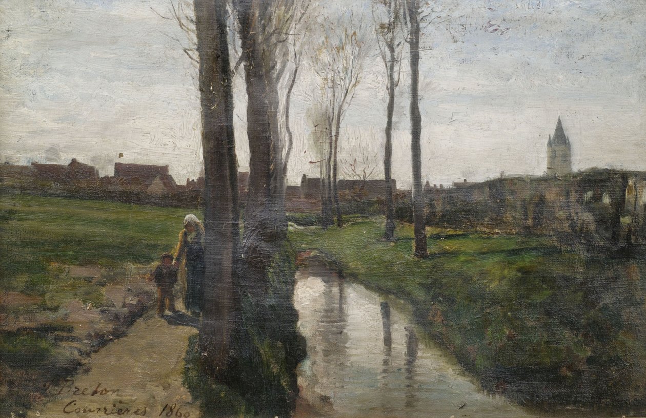 Paisagem em Courrières de Jules Breton