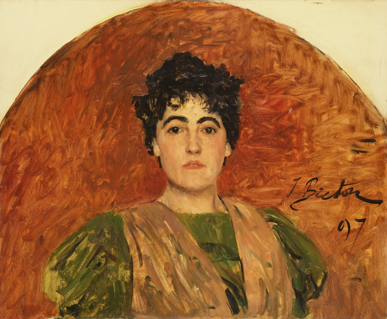 Retrato da Madame Dorchain, 1897 de Jules Breton