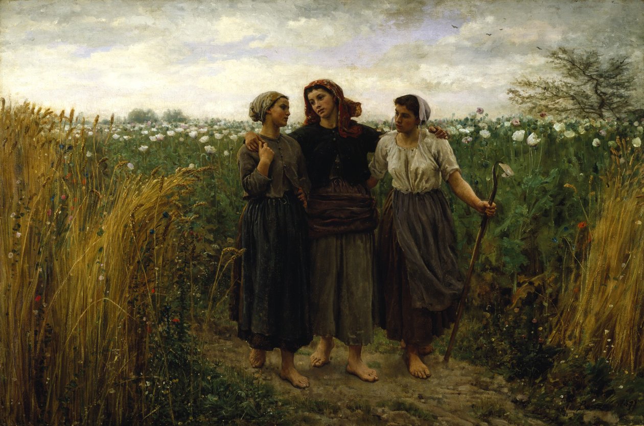 Retornando dos Campos, 1871 de Jules Breton