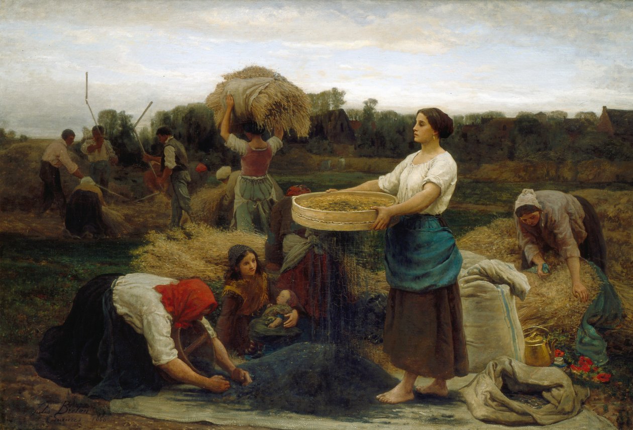 A Colza (colheita de colza), 1860 de Jules Breton