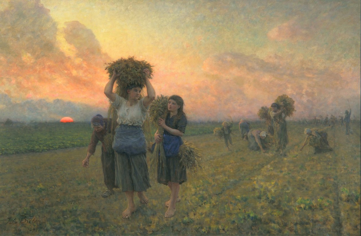 The Last Gleanings, 1895 de Jules Breton