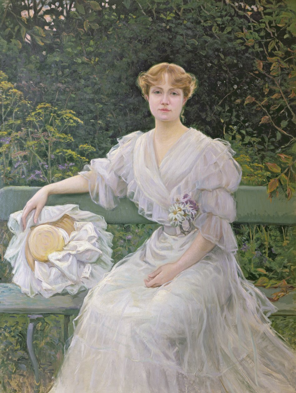 Retrato de Marguerite Durand (1864-1936) 1897 de Jules Cayron