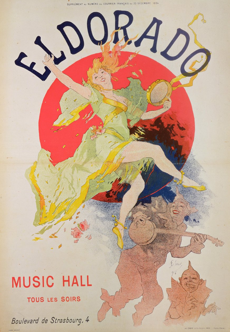 Poster para El Dorado por Jules Cheret (1836-1932) de Jules Cheret