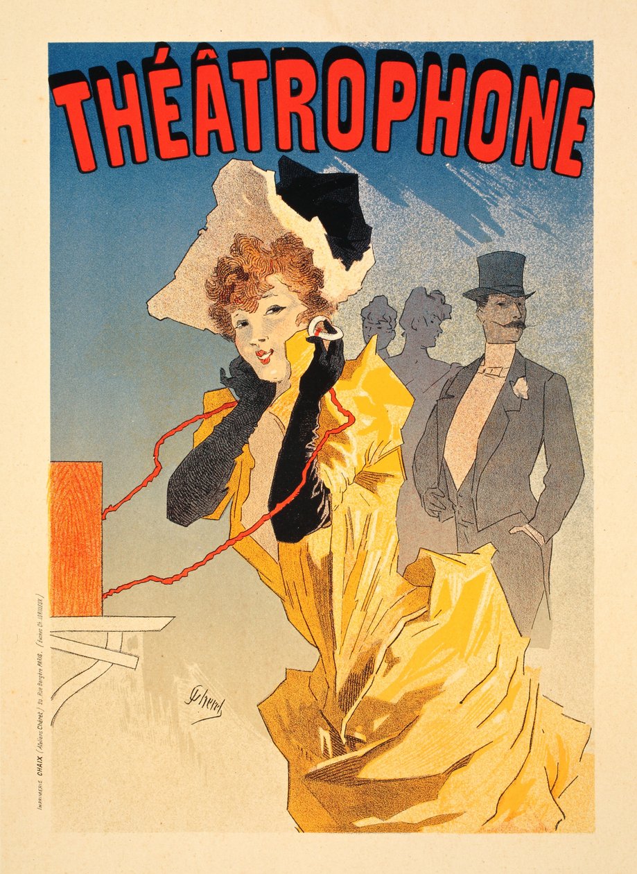 Théâtrophone, 1890 de Jules Cheret