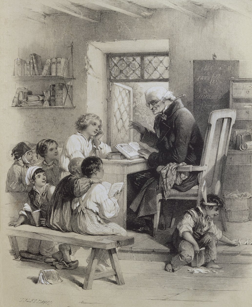 O professor da escola de Jules David