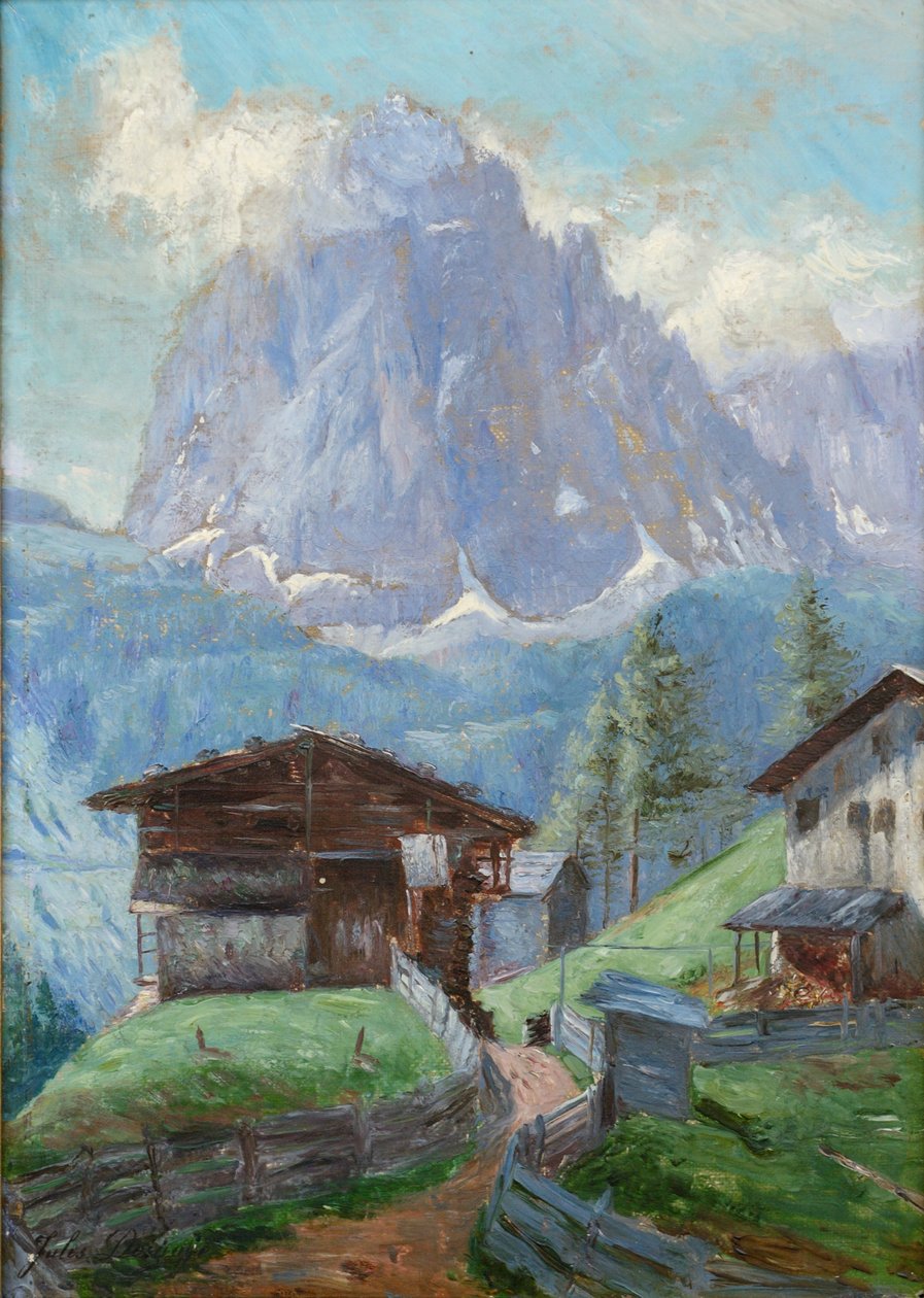 Homestead Insom com Langkofel em Val Gardena de Jules Desgoffe