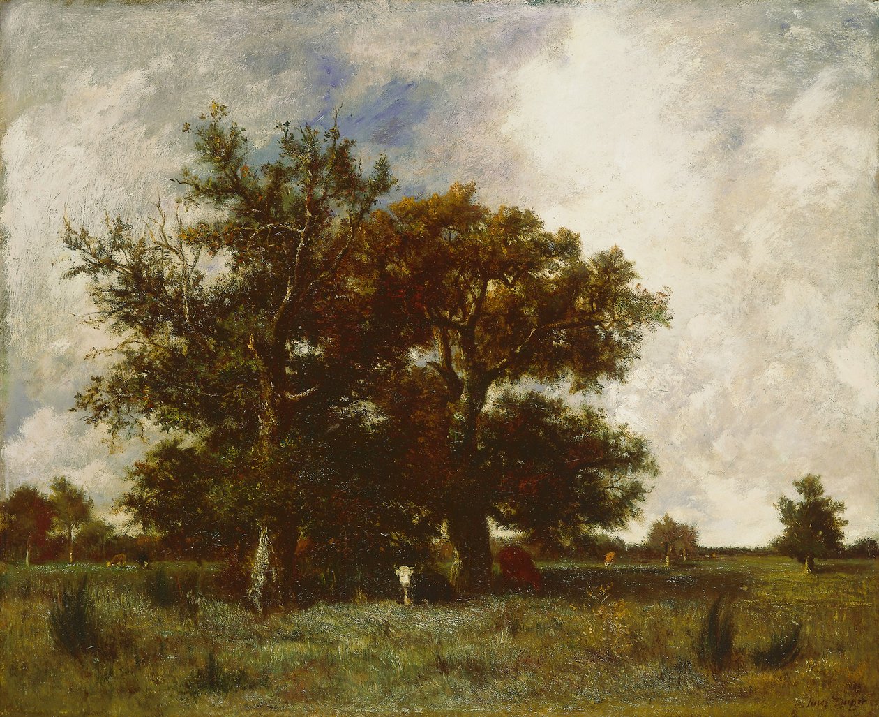 Carvalho de Fontainebleau, c.1840 de Jules Dupré