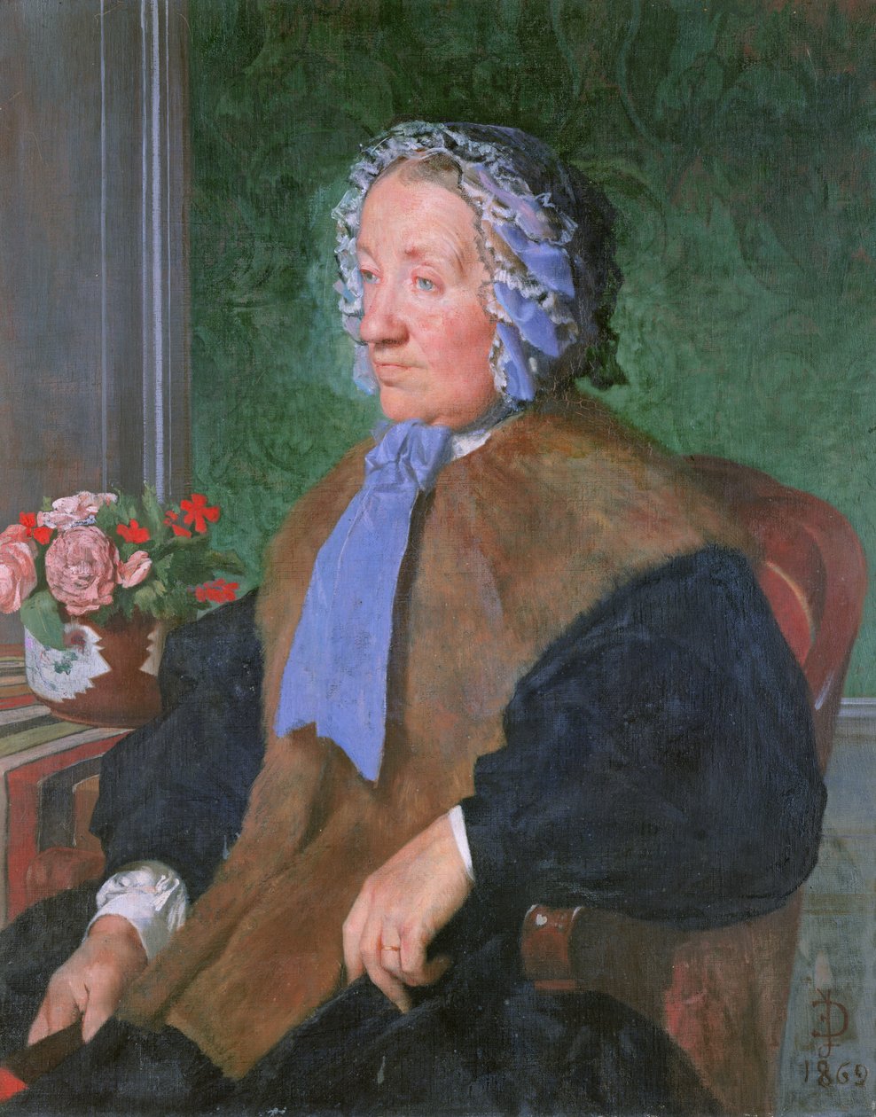 Mãe do Artista, 1869 de Jules Elie Delaunay
