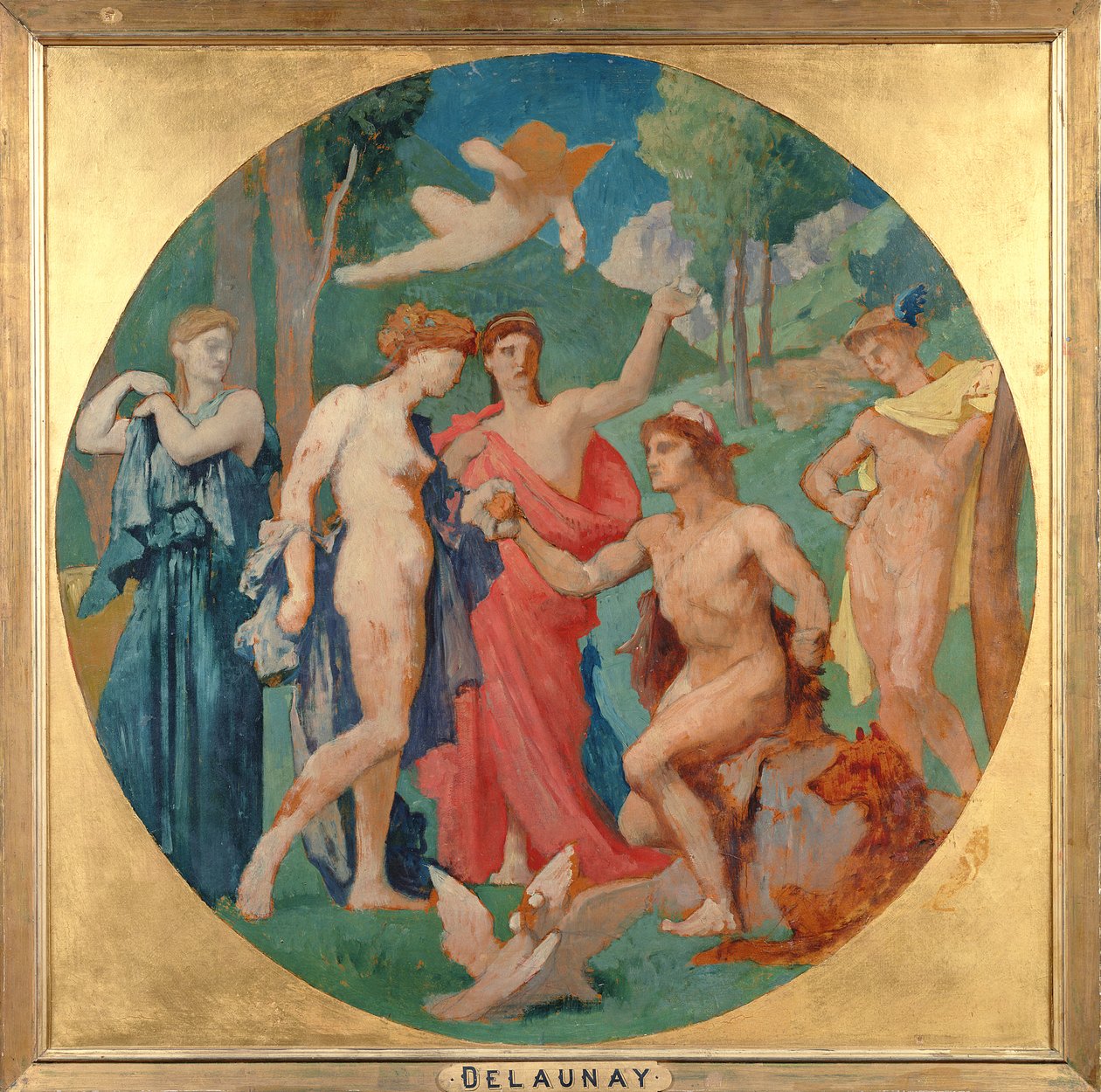 O julgamento de Paris de Jules Elie Delaunay