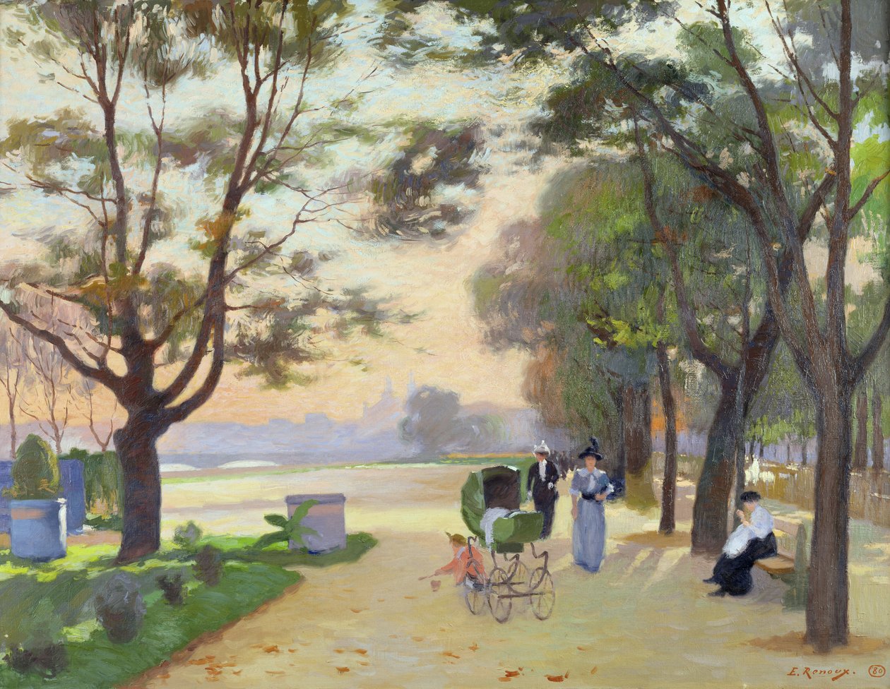 Cours-la-Reine, Paris de Jules Ernest Renoux